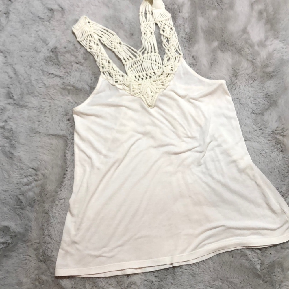 Off white bohemian top